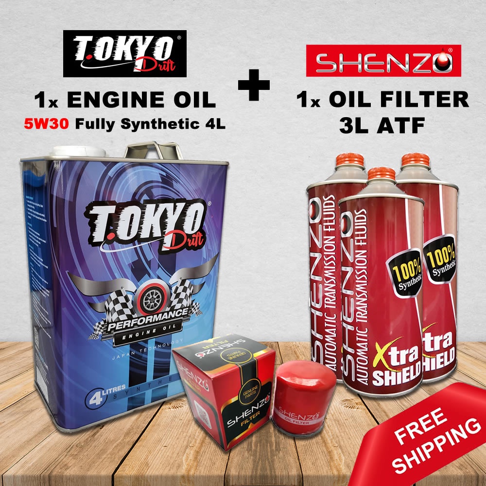 JIMAT PACKAGE Tokyo 0W20 5W30 Fully Synthetic and Shenzo ATF for Perodua Axia Bezza Myvi G3 Aruz New Alza - Image 2