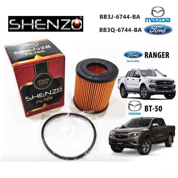 Shenzo High Flow Oil Filter for Mazda BT50 / Ford Ranger T6 T7 2.2 (BB3J-6744-BA / BB3Q-6744-BA)
