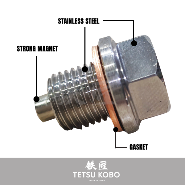 Magnetic Oil Drain Plug Bolt Nut Oil Sump Bolt M14x1.5 / M12x1.25 / M12x1.5 / M16x1.5 - Image 2